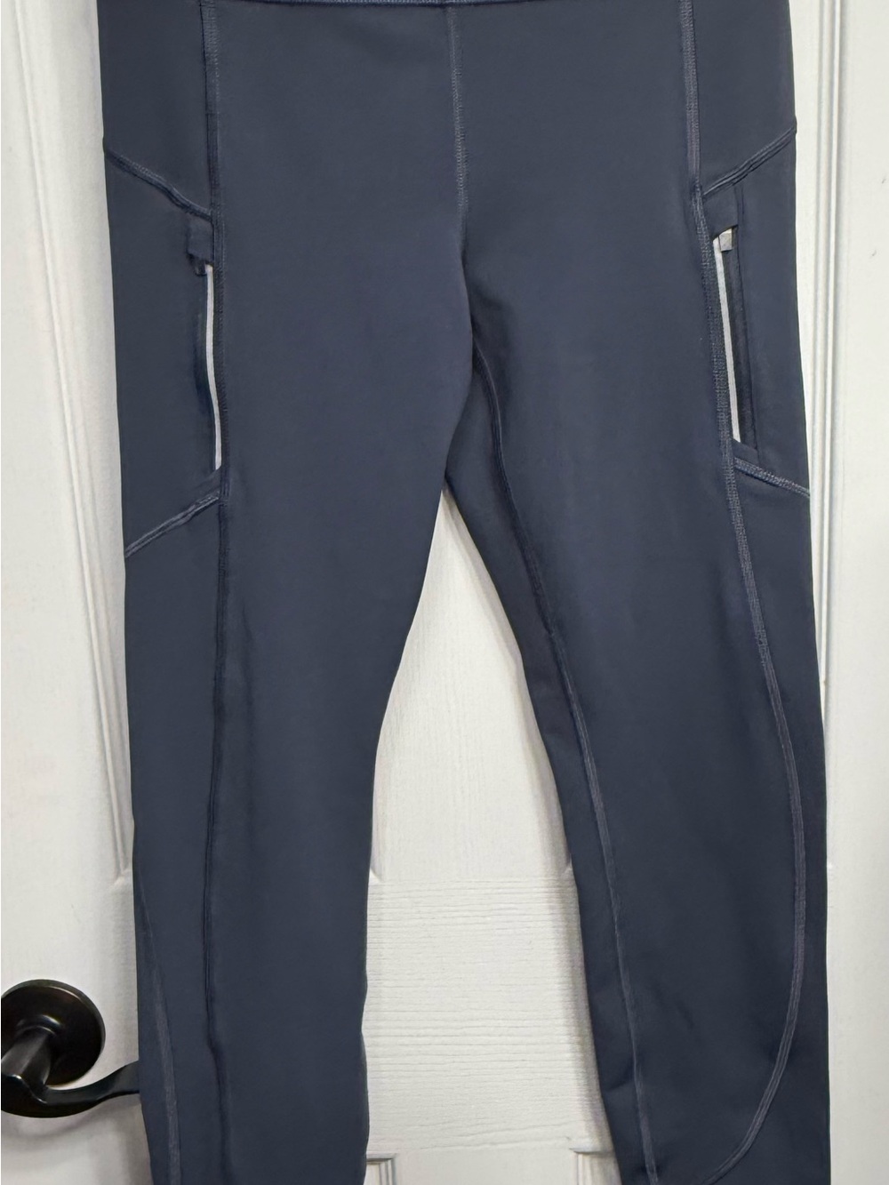 Athleta Ranier Tight cold weather warm leggings size xs in slate Blue